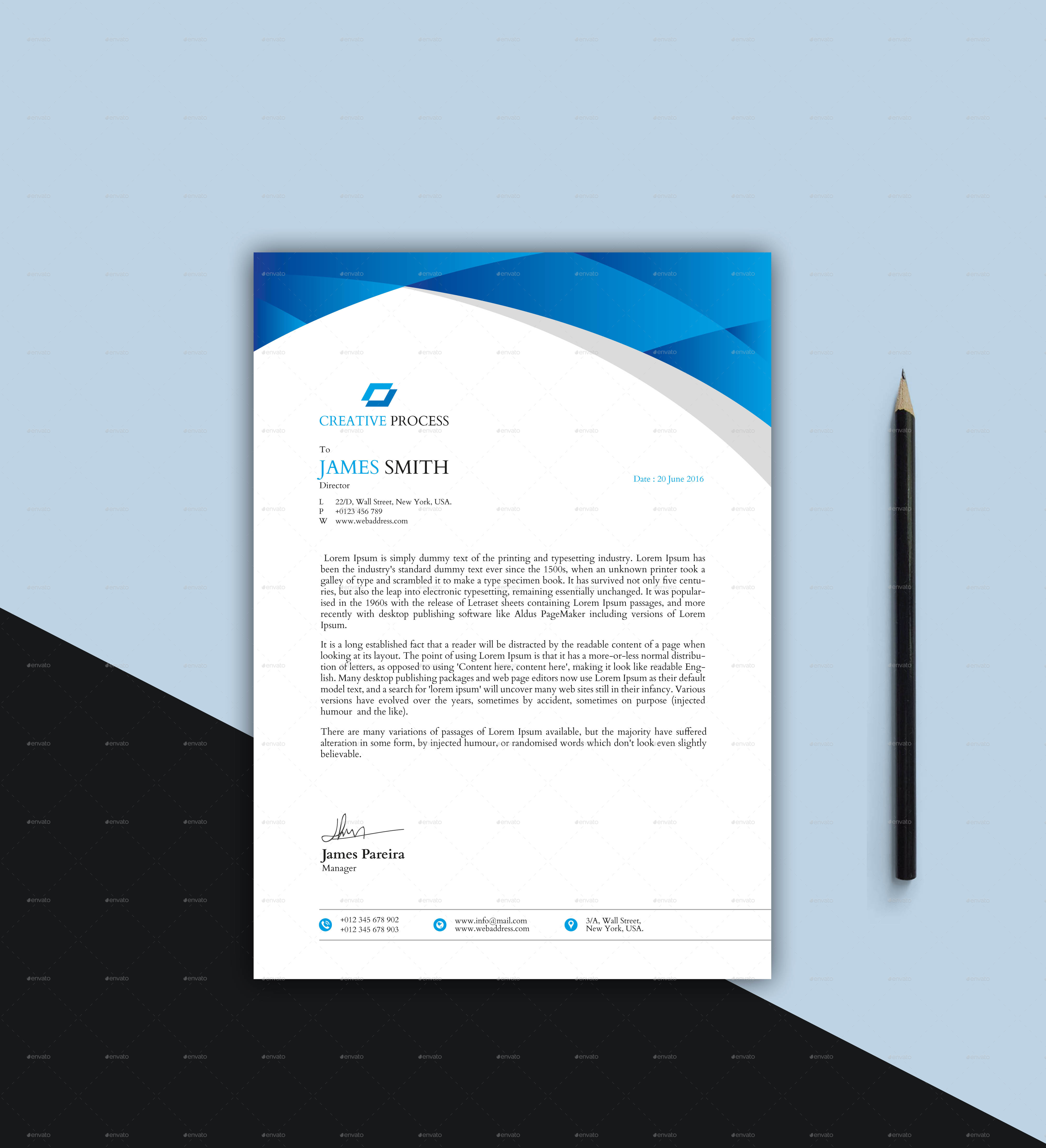 Letterhead, Print Templates GraphicRiver